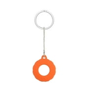 Silicone Case Compatible with Apple AirTag Premium Soft TPU Rubber Gel with Keychain Portable Tracker Holder Anti-Scratch Lightweight Cover for Air Tag by Xpm - Orange