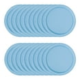 (6 pack) Way to Celebrate 9" Round Dinner Plates, Powder Blue, 20 Count ...