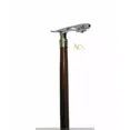 thumbnail image 3 of Jaguar Handle Wooden Walking Stick Cane Brass Chrome Finish Brown Sturdy wood., 3 of 3