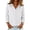 White, variant on Stichou Linen Shirts for Women 3/4 Sleeve Casual Tshirts Loose Fit Tunic Tops Summer Spring Trendy Solid Color Button Down Clothes Pink M