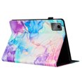 thumbnail image 7 of Allytechgroup Slim Case for Lenovo Tab P11 2nd Gen 2023,Marble Series Smart Cover Auto Sleep Wake Drop Protection Multi Angle Viewing Stand Elastic Band Flip Cover for Lenovo Tab P11 2,Purple Blue, 7 of 7