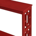 thumbnail image 6 of Convenience Concepts Town Square Console Table, Cranberry Red, 6 of 8