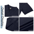 thumbnail image 5 of GENTS BLISS V Neck Men Polo Shirts Short Sleeve Knit T shirts for Men Casual Stretch Men Shirts, 5 of 7