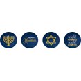 thumbnail image 2 of Darling Souvenir Hanukkah Jewish Stickers for Candy Chocolate Labels 190 Pcs DIY- & Blue & Goldenrod, 2 of 2