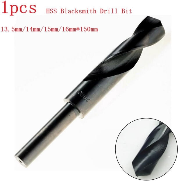 1Pcs Hss Blacksmith Bits - Metric Size 13.5mm - 16mm Reduced Shank Drill