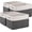 Black & White, variant on 4 Pack Woven Storage Baskets for Organizing Shelves, Durable Jute Bins for Toys, Books, Towels, Clothes, Multipurpose Storage Containers, 12.7"L x 9"W x 7.8"H