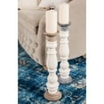 thumbnail image 2 of DecMode 16", 20"H Country Candlestick, White, 2 - Pieces, 2 of 6
