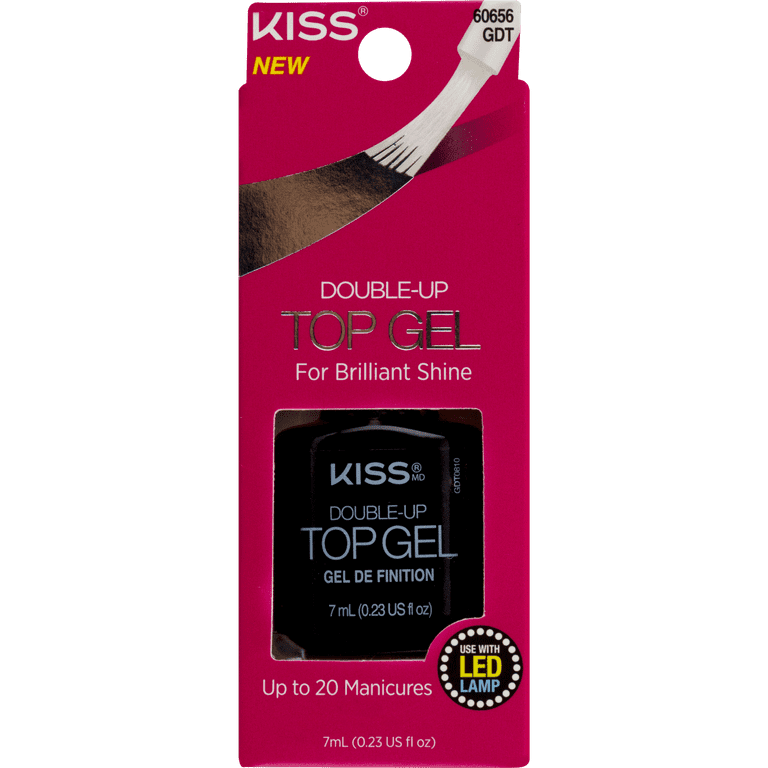 KISS Double-Up Gel Top Coat , 1.0 Fl. Oz.