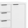 thumbnail image 3 of Simpli Home Hollander 54 inch Wide Solid Wood Contemporary Sideboard Buffet in White, 3 of 13