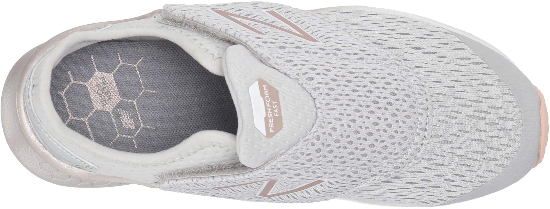 new balance kid's fresh foam fast v1 hook and loop running shoe
