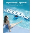 thumbnail image 4 of KFFKFF Solar Pool Ionizer, Circular Copper Ionizer for Pools Up to 35,000 Gallons, Floating Water Cleaner and Purifier, Chlorine-Free Solution, Includes Copper Anode, Spring, Brush, 4 of 9