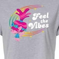 thumbnail image 3 of Trolls - Feel The Vibes Poppy - Juniors Cropped Cotton Blend T-Shirt, 3 of 5