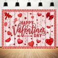 thumbnail image 5 of Valentines Day Backdrop, Valentines Romantic Pink Rustic Wood Red Love Hearts Cupid Backdrops for Photography, Happy Valentine's Day Party Decoration Background Banner Photo Booth Props,6X4ft, 5 of 5