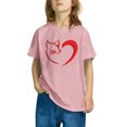 thumbnail image 4 of Odeerbi Kids Boys Girls Halloween T-shirt Kids Kids Halloween Print Shirt Fashion Cute Round Neck Short Sleeve Cotton Top Kids Clothes Pink, 4 of 5