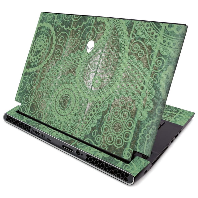 MightySkins Carbon Fiber Skin for Alienware M15 R2 (2019) - Vintage Paisley | Protective, Durable Textured Carbon Fiber Finish | Easy to Apply, Remove, and Change Styles | Made in The USA