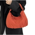thumbnail image 6 of Hfnxid Slouchy Tote Bag Cute Nylon Solid Pleated Handbag Women Travel Casual Shoulder Satchel Bag, 6 of 7