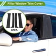 thumbnail image 2 of Moldura de Ventana de Pilar de Puerta Unique Bargains para Chevy Silverado 2000-2006 Negro Frontal Izquierdo Derecho Sticker Antirrayaduras Cubierta Exterior de Pilar 4 Pcs, 2 of 7