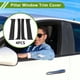 thumbnail image 2 of Moldura de Ventana de Pilar de Puerta Unique Bargains para Chevy Silverado 2000-2006 Negro Frontal Izquierdo Derecho Sticker Antirrayaduras Cubierta Exterior de Pilar 4 Pcs, 2 of 7