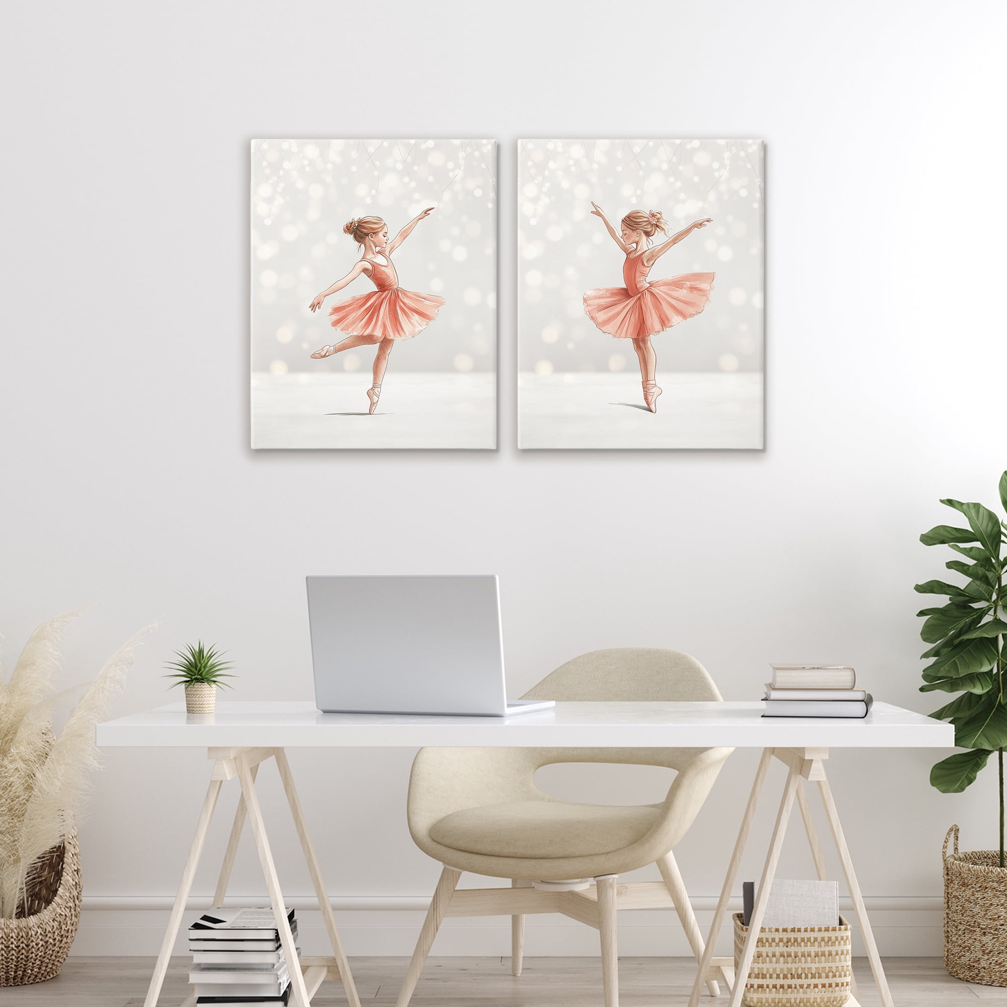Stupell Industries Dancers In The Light 2 Piece Canvas Wall Art Set, design by Christine Simpson Art