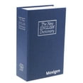 thumbnail image 1 of Wosthever Book Safe With Lock Book Piggy Blue Storing Bank Dictionary Mini Money Decoración del hogar, 1 of 1