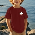 thumbnail image 3 of T-shirt Garçon Fierté du Canada Drapeau Canadien Imprimé Graphique Col Rond Manches Courtes Tee Enfants Fête du Canada Décontracté Patriotic 1st July Tee Décontracté Stylé pour Célébration de la Fête Nationale, 3 of 5