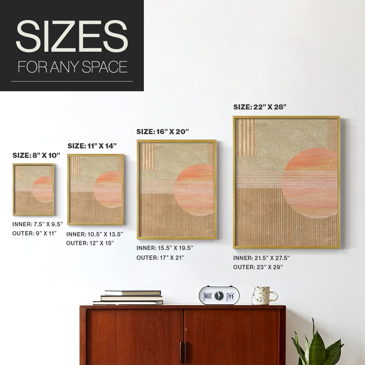 Adobe Sunrise II in Paper Solid Wood 8 x 10 Framed Print