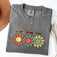 thumbnail image 2 of So Sweet So Fine So Nice Floral Graphic T-Shirt – Cute Retro-Inspired Daisy Tee for Women and Teens – Aesthetic Casual Shirt with Positive Vibes, 2 of 7