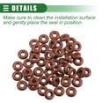 thumbnail image 6 of Unique Bargains Universal O Ring Seal Gasket Orings Seal Washer for Plumbing for Cars 4mm ID x 4mm CS Brown 50pcs, 6 of 6