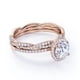 thumbnail image 5 of JeenMata Hermoso Anillo de Bodas de Moissanita Real de 1,75 Quilates Engastado en Oro de 18 K sobre Plata, 5 of 6