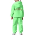 thumbnail image 4 of Toddler Outfits For Girls Sets Boys Long Sleeve Solid Warm Hoodie Pullover Tops Pants Kids Sweat Suit 6-12 Months 12-24 Months 2T 3T 4T 5T 6T 7T Gift Set 12-13 Years, 4 of 7