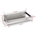 thumbnail image 2 of 10 Inch Bathroom Shower Shelf Stainless Steel Bath Kitchen Basket Shower Caddy Rack, Rust Proof Metal Bathroom Storage Floating Shelves Wall Mounted Shower Corner Rectangular Shelf (Silver), 2 of 5