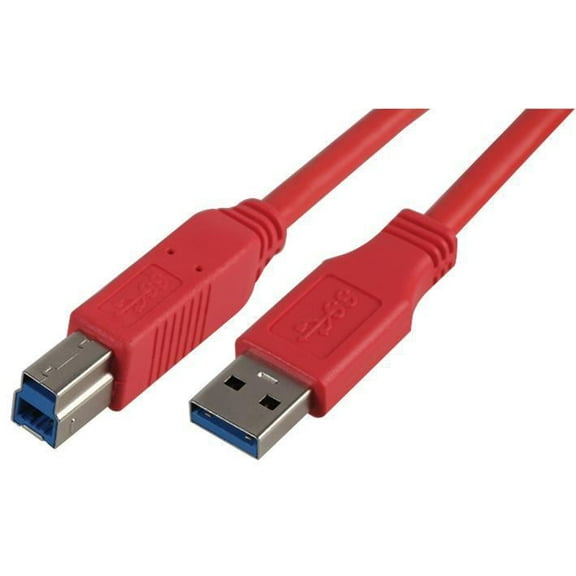PRO SIGNAL - Red 2m USB 3.0 A Male to B Male Lead