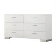 thumbnail image 2 of Bowery Hill 4 Piece King Low Profile Bedroom Set in Glossy White, 2 of 4
