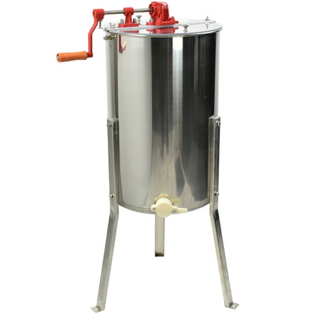 New Large Two 2 Frame Stainless Steel Honey Extractor SS VIVO Model BEE-V002