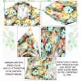 thumbnail image 5 of LA LEELA Men's Hawaiian Shirts Short Sleeve Button Down Shirt Floral Shirt Men Boho Vacation Casual Summer Beach Shirts for Men Funny M Nile Lily, Multicoloured, 5 of 5