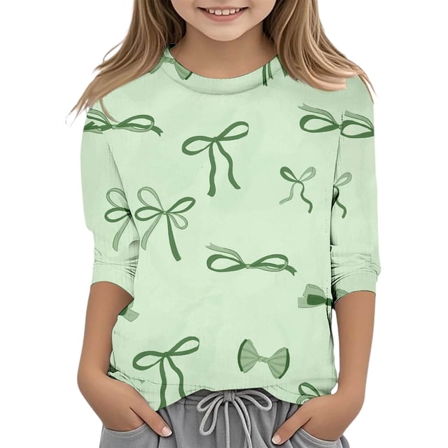Vêtements pour Filles T-Shirts Unis à Manches Courtes pour Filles Col Rond Tenues d'Été pour Tout-Petites T-Shirts pour Filles 7-8 Ans Tenue pour Fille