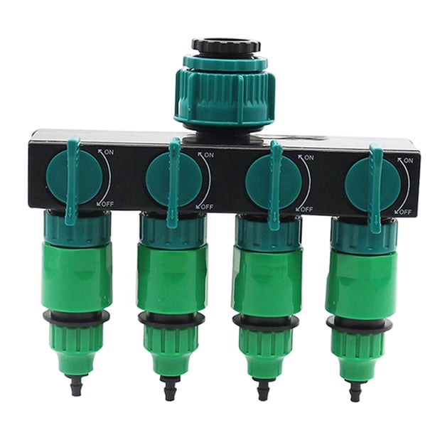 Adaptador divisor de manguera de jardín, válvula de rosca hembra, conector para jardín, césped y exteriores. 2 pulgadas