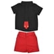 thumbnail image 3 of Conjunto De Pantalones Cortos Para Niños, Ropa Para Niños, Camisa De Manga Corta, Conjunto De Ropa Para Niños, Conjunto De Pantalones Cortos Para Bebés, Conjunto De Pantalones ANGGREK Negro 90cm / 35.4in, 3 of 8