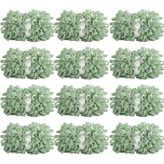 Bulky Loop Yarn for Finger Knitting Soft,Off The Hook Loop Yarn,No-Needle Craft Chenille Yarn for Crocheting,Tie Dyed Hand-Knitting Yarn,6 Pack (9.8 yds,3.5 oz Each Skein)