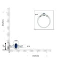 thumbnail image 5 of ANGARA Natural Marquise Sapphire and Diamond Infinity Bridal Set in 14K White Gold for Women (Size-6x3mm) | September Birthstone, Anniversary, Jewelry Gift for Women | Natural Blue Sapphire Ring, 5 of 9