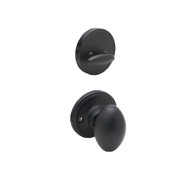 Copper Creek Colonial Single Cylinder Handleset Keyed Egg Knob Combo Pack