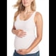 thumbnail image 3 of Camisetas de Maternidad Sin Mangas con Fruncido Lateral Acanalado, Camiseta Básica para el Embarazo XL, 3 of 6
