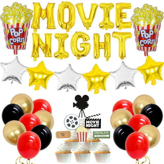 rotaslog Movie Night Decorations Hollywood Party Decorations Now Showing Movie Night Supplies Movie Theater Decor Sing Movie Theme par