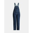 thumbnail image 2 of No Boundaries Baggy Denim Overalls, Women's, 2 of 4