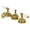 Brushed Brass, variant on Kingston Brass KS1167PL Heritage Two-Handle 3-Hole Deck Mount Widespread Bathroom Faucet with Brass Pop-Up in Brushed Brass
