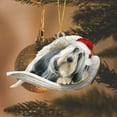 thumbnail image 5 of Chihuahua Christmas Ornament, Sleepping in Angel Wings Christmas Tree Hanging Decoration Car Rearview Mirror Sleepy Dog Ornament Holiday Ornament, 5 of 5