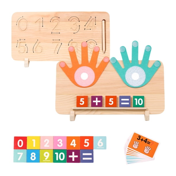 Bloques de contabilidad de números Adición de matemáticas Matemáticas y resta con el juego de matemáticas de fieltro de fieltro para la edad para los