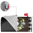 thumbnail image 3 of Wreath Monogram Letter S Mailbox Covers, Buffalo Plaid Outdoor Magnetic Mailbox Cover, 21 x 18 in Mail Box Covers for Garden Yard Decor, 3 of 6