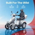 thumbnail image 3 of Arshin Heavy Duty 4 Wheel Mobility Scooters for Seniors & Adults 500lbs Capacity,800W All Terrain Electric Recreational Scooter, 3 of 17