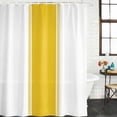 thumbnail image 3 of Yellow Geometric Waterproof Fabric Shower Curtain,Modern Striped Abstract Art Aesthetics Waterproof Fabric Shower Curtain for Bathroom Curtains Bathtubs Shower Curtains with 12 Hooks Stall 48x72in, 3 of 8